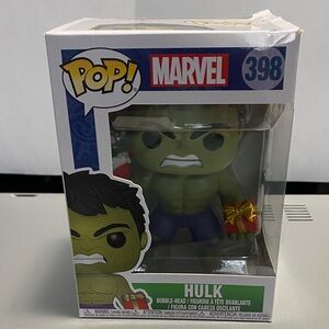 Funko Pop! #398 Marvel Hulk Figure with Green and Red